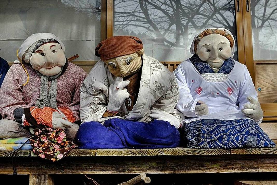 Bu köye gelenler gözlerine inanamıyor: Tüyler ürperten manzara! Hepsi yetişkin insan boyutlarında 48